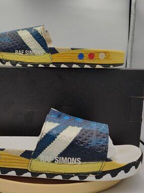 Raf Simons Adidas L.A. Adilette Slides Men's 7 Women's 9 Worn Twice In Box